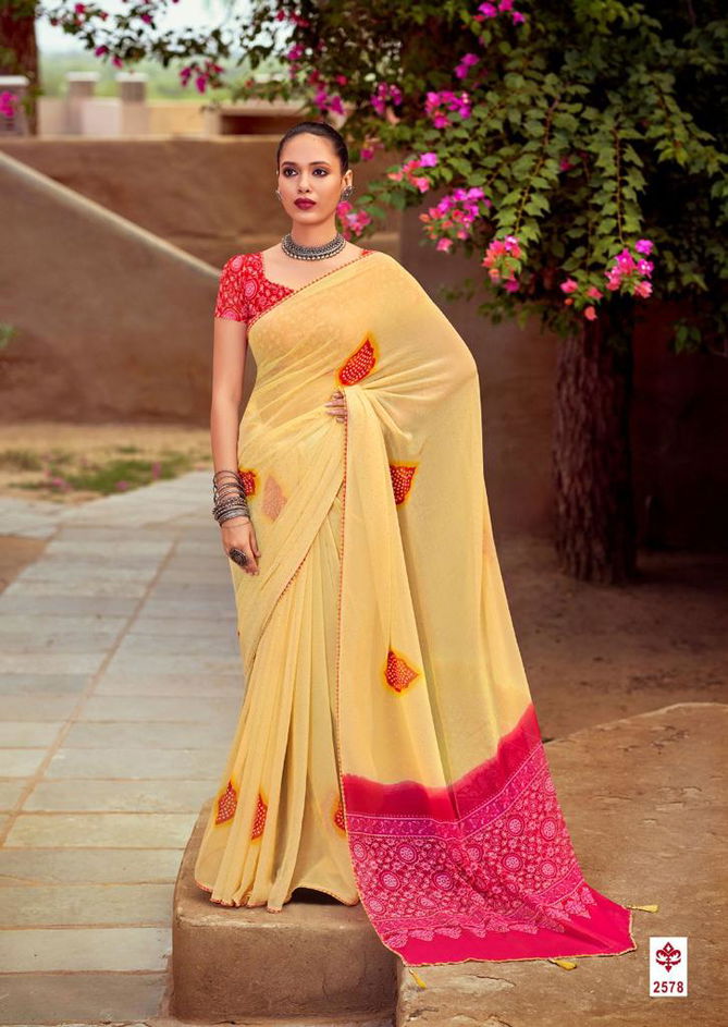 Kashvi Mishti Fancy Printed Designer Georgette Casual Wear Saree Collection